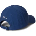 polo-ralph-lauren-curved-brim-cotton-chino-classic-sport-navy-blue-adjustable-cap-with-beige-logo