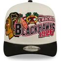 new-era-curved-brim-9fifty-a-frame-classic-chicago-blackhawks-nhl-beige-and-black-snapback-cap