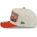 new-era-curved-brim-9fifty-a-frame-classic-anaheim-ducks-nhl-beige-and-orange-snapback-cap