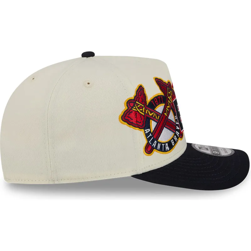 cap-zaobljena-beige-snapback-9fifty-a-frame-classic-atlanta-braves-mlb-new-era
