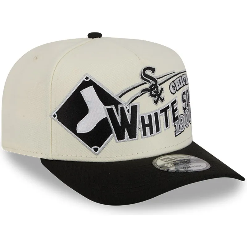cap-zaobljena-beige-snapback-9fifty-a-frame-classic-chicago-white-sox-mlb-new-era cap-zaobljena-beige-snapback-9fifty-a-frame-classic-chicago-white-sox-mlb-new-era