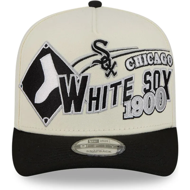 cap-zaobljena-beige-snapback-9fifty-a-frame-classic-chicago-white-sox-mlb-new-era cap-zaobljena-beige-snapback-9fifty-a-frame-classic-chicago-white-sox-mlb-new-era