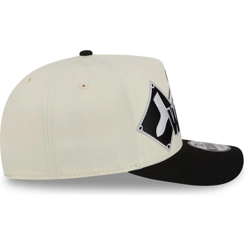 cap-zaobljena-beige-snapback-9fifty-a-frame-classic-chicago-white-sox-mlb-new-era cap-zaobljena-beige-snapback-9fifty-a-frame-classic-chicago-white-sox-mlb-new-era