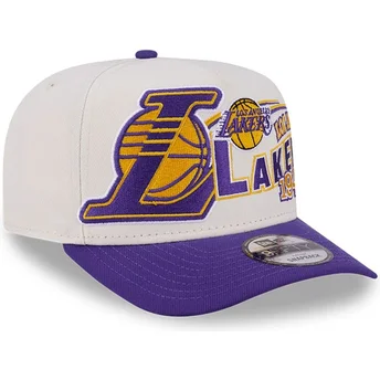 Kape zaobljena bež snapback 9FIFTY A Frame Classic Los Angeles Lakers NBA New Era