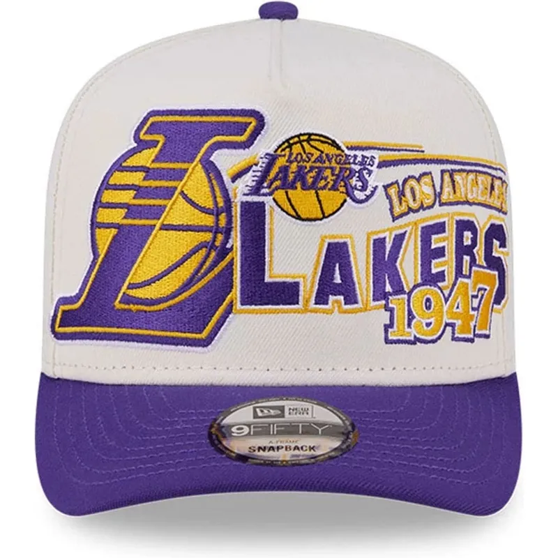 cap-zaobljena-beige-snapback-9fifty-a-frame-classic-los-angeles-lakers-nba-new-era