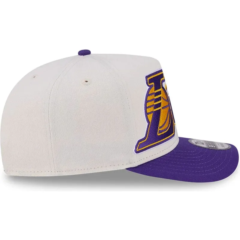 cap-zaobljena-beige-snapback-9fifty-a-frame-classic-los-angeles-lakers-nba-new-era