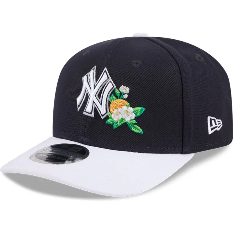 kape-zaobljena-mornarsko-plava-snapback-9seventy-stretch-snap-flower-new-york-yankees-mlb-new-era