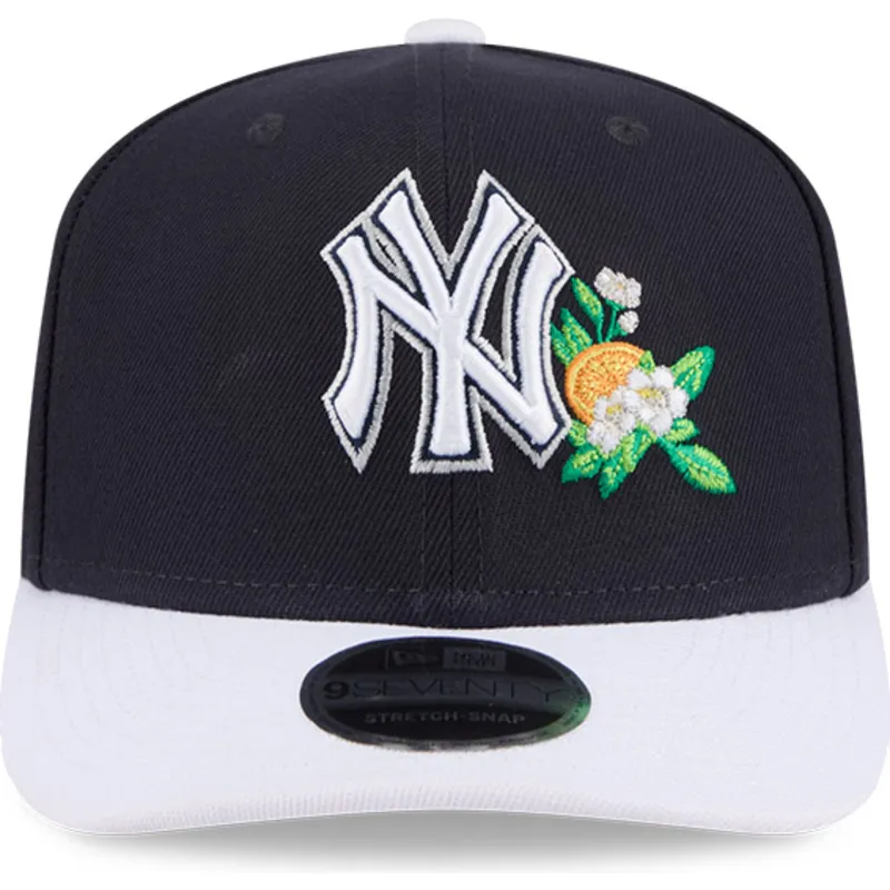 kapa-zaobljena-mornarsko-plava-snapback-9seventy-stretch-snap-flower-new-york-yankees-mlb-new-era