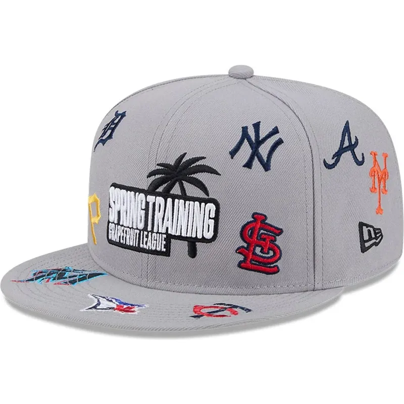 new-era-flat-brim-9fifty-scattered-grapefruit-league-logo-mlb-grey-snapback-cap