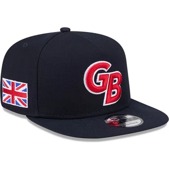 Kapa ravna mornarsko plava snapback 9FIFTY A Frame Great Britain 2026 World Baseball Classic World Baseball Classic New Era