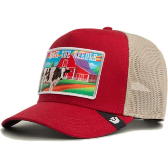Kapa zaobljena crvena snapback Moove The Needle Greener Grass The Farm Goorin Bros.