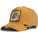 kapa-zaobljena-smeda-snapback-golden-goat-metallic-the-farm-goorin-bros