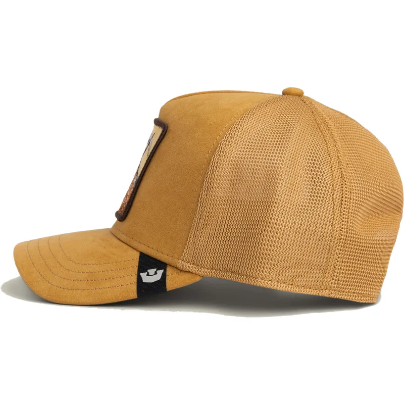kapa-zaobljena-smeda-snapback-golden-goat-metallic-the-farm-goorin-bros