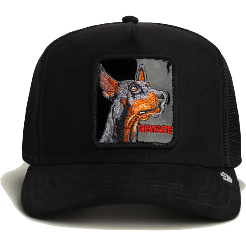 kapa-zaobljena-crna-snapback-black-out-doberman-metallic-the-farm-goorin-bros