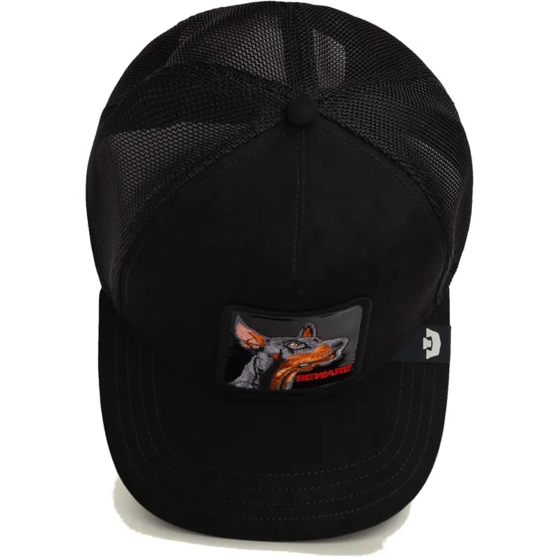 kapa-zaobljena-crna-snapback-black-out-doberman-metallic-the-farm-goorin-bros