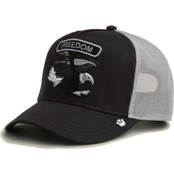 Kapa zaobljena crna snapback Classic Rocker Freedom The Farm Goorin Bros.