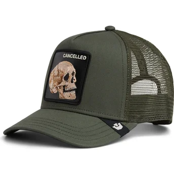 Kape zaobljena zelena snapback calavera The Cancelled Skull The Farm The Farm de Goorin Bros.