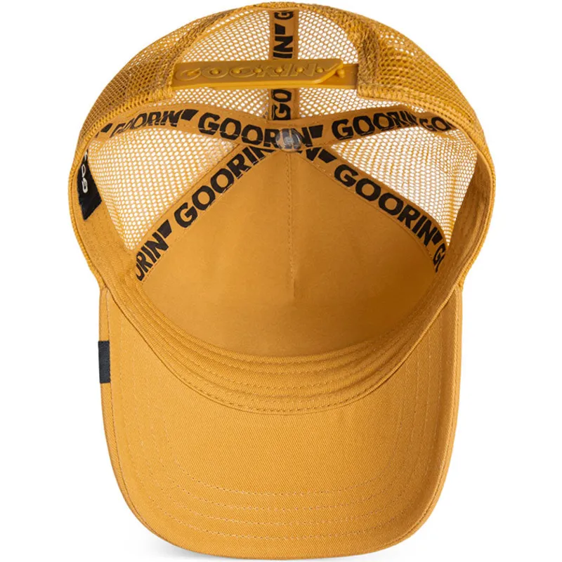 kape-zaobljena-smeda-snapback-za-djecu-gato-curious-cat-mini-the-farm-the-farm-de-goorin-bros