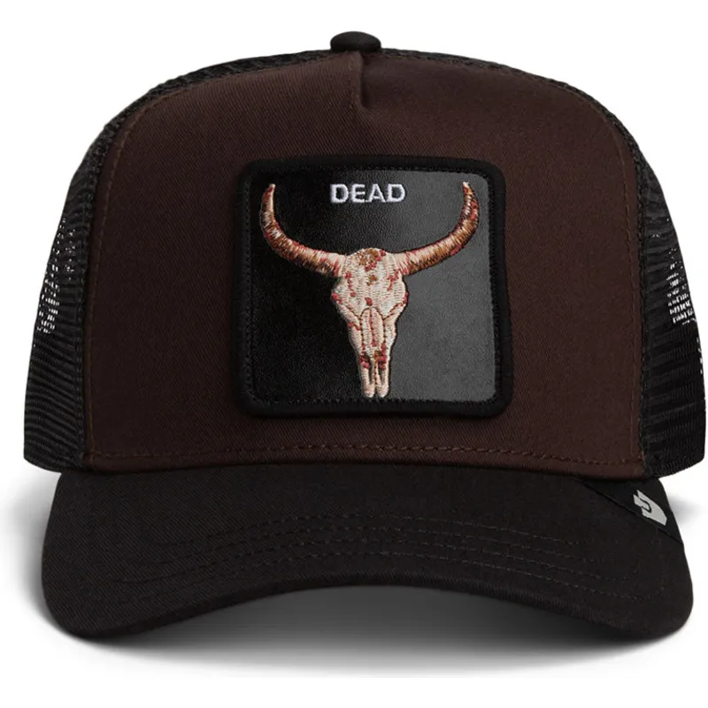 kapa-zaobljena-smeda-snapback-dead-skull-the-farm-goorin-bros