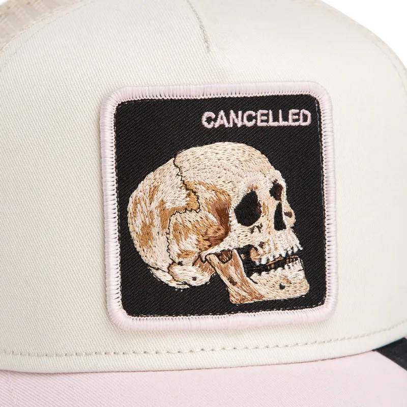 kape-zaobljena-visebojno-snapback-calavera-the-cancelled-skull-whisper-the-farm-the-farm-de-goorin-bros