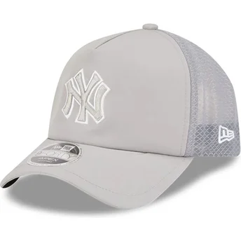 New Era Grey Logo 9FORTY APEX Batting Practice New York Yankees MLB Grey Trucker Hat