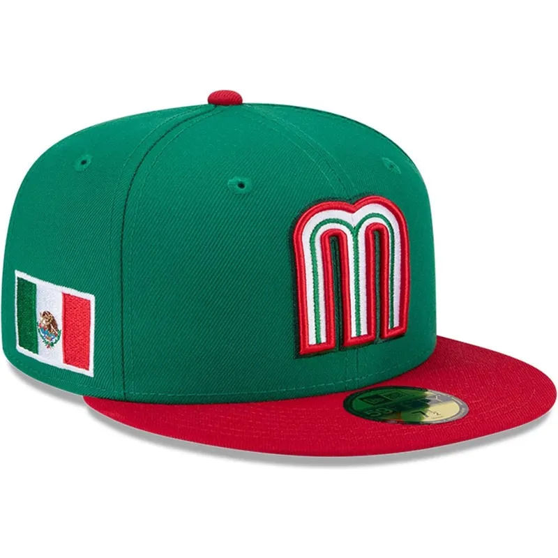 kapa-ravna-zelena-prilagodena-59fifty-mexico-2026-world-baseball-classic-world-baseball-classic-new-era