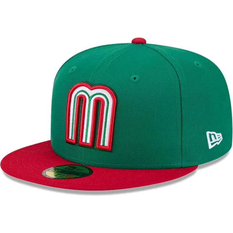 kapa-ravna-zelena-prilagodena-59fifty-mexico-2026-world-baseball-classic-world-baseball-classic-new-era