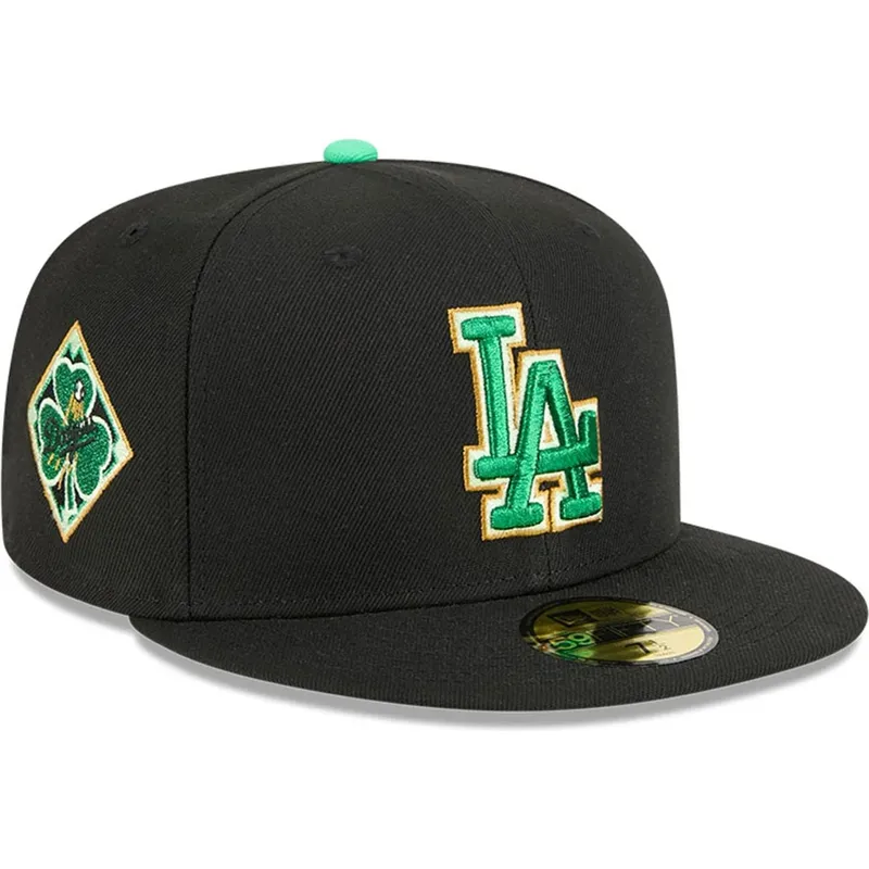kapa-ravna-crna-prilagodena-59fifty-saint-patrick-s-day-los-angeles-dodgers-mlb-new-era
