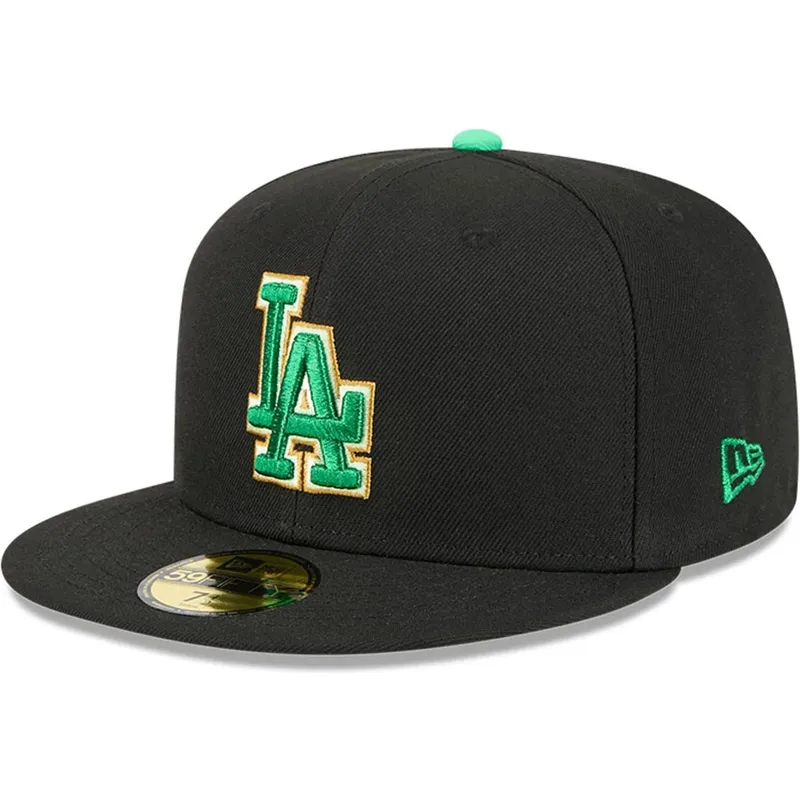 kapa-ravna-crna-prilagodena-59fifty-saint-patrick-s-day-los-angeles-dodgers-mlb-new-era