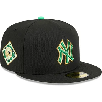 Kape ravna crna prilagođen 59FIFTY Saint Patrick's Day New York Yankees MLB New Era