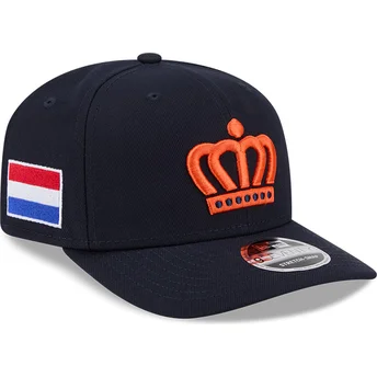 Kapa zaobljena mornarsko plava snapback 9SEVENTY Stretch Snap The Netherlands 2026 World Baseball Classic World Baseball Classic New Era