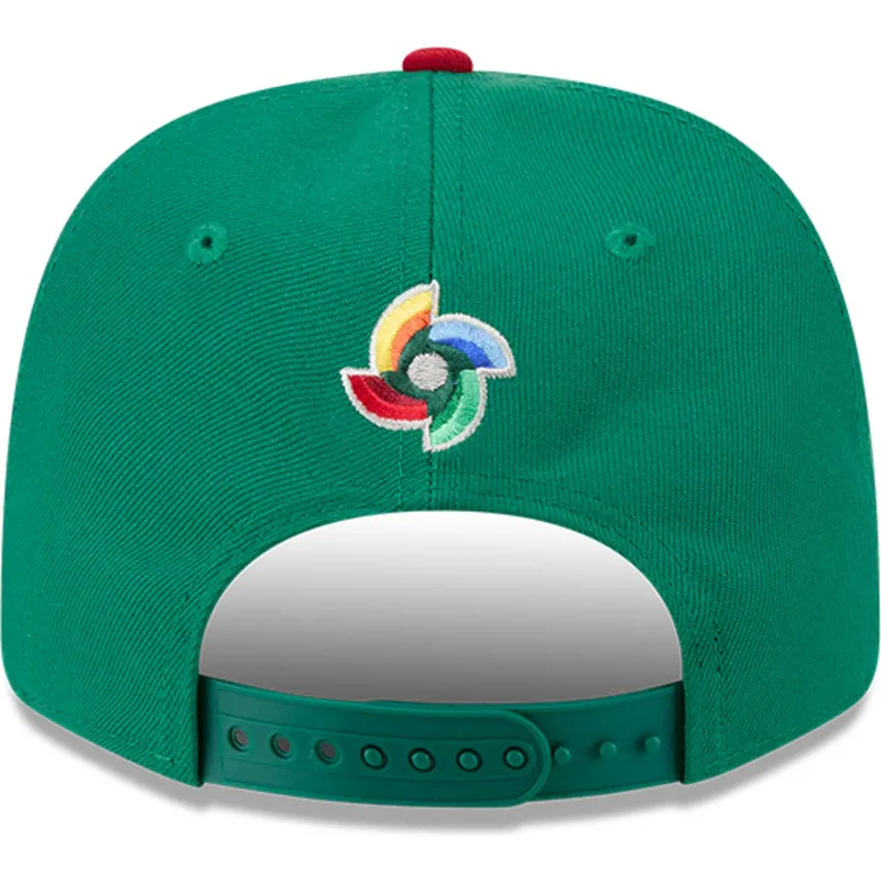 kapa-zaobljena-zelena-snapback-9seventy-stretch-snap-mexico-2026-world-baseball-classic-world-baseball-classic-new-era