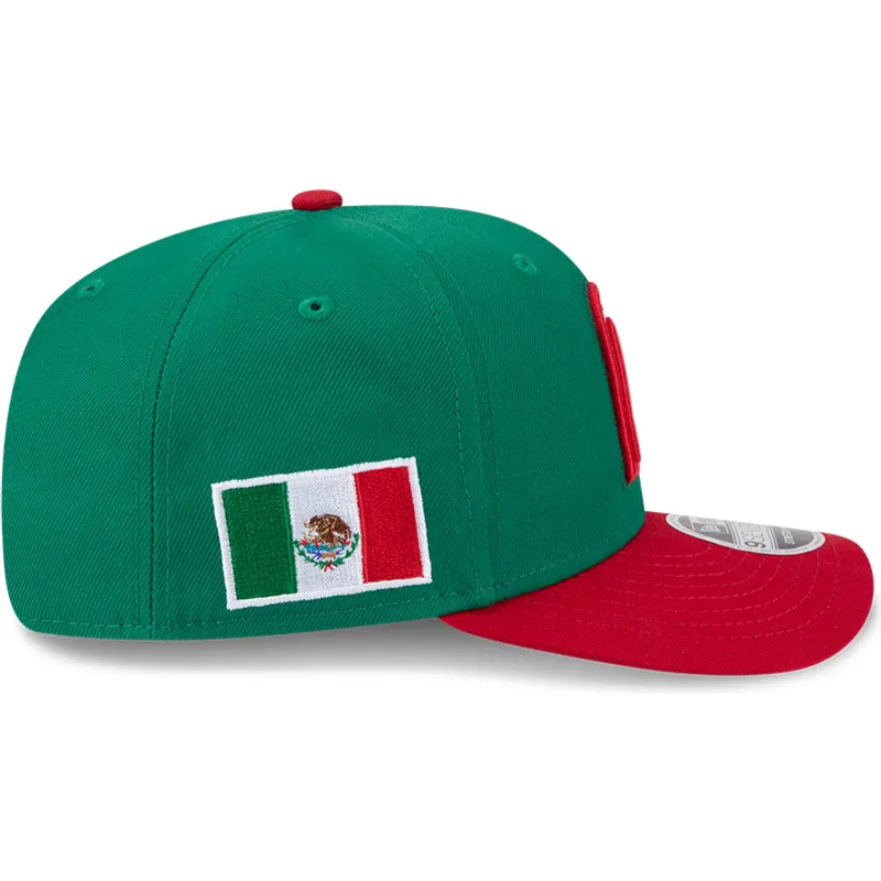 kapa-zaobljena-zelena-snapback-9seventy-stretch-snap-mexico-2026-world-baseball-classic-world-baseball-classic-new-era