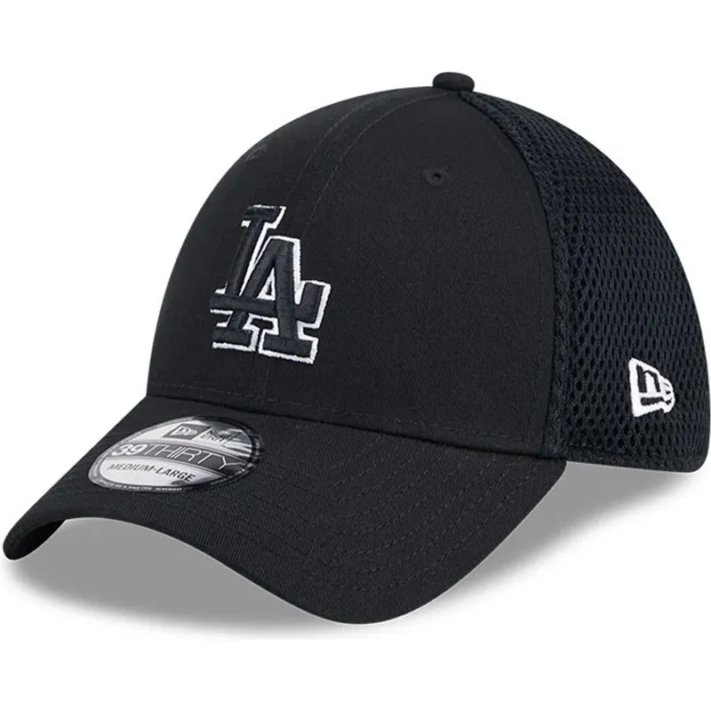 kapa-zaobljena-crna-prilagodena-39thirty-evergreen-neo-los-angeles-dodgers-mlb-new-era