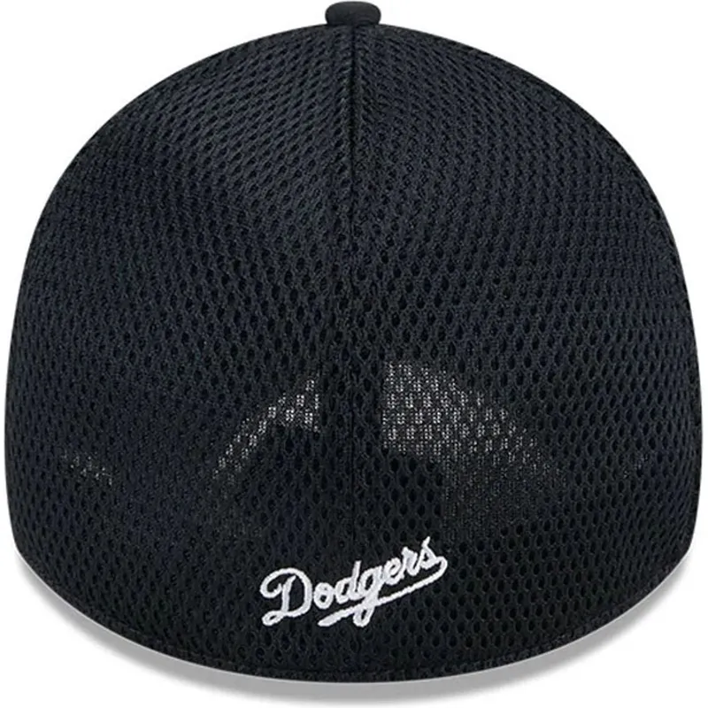 new-era-black-logo-39thirty-evergreen-neo-los-angeles-dodgers-mlb-black-fitted-trucker-hat