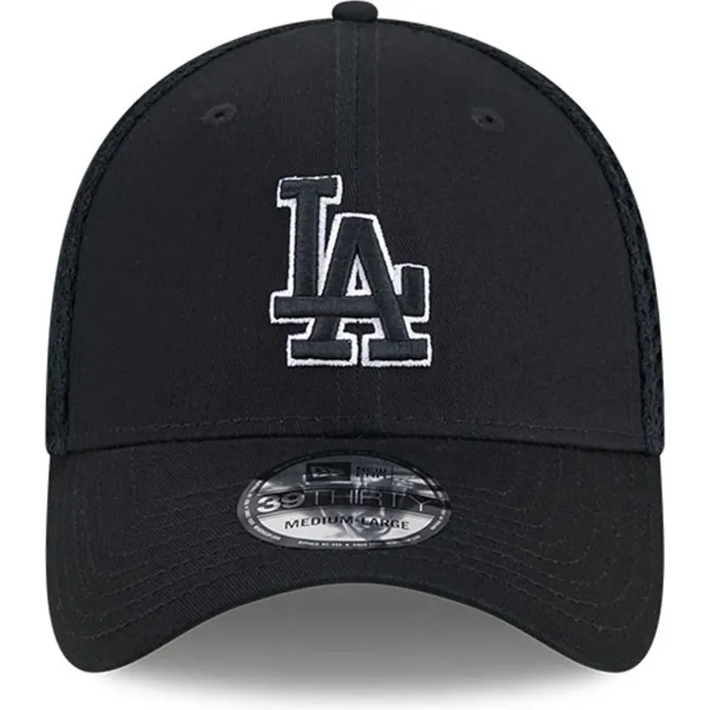 kapa-zaobljena-crna-prilagodena-39thirty-evergreen-neo-los-angeles-dodgers-mlb-new-era