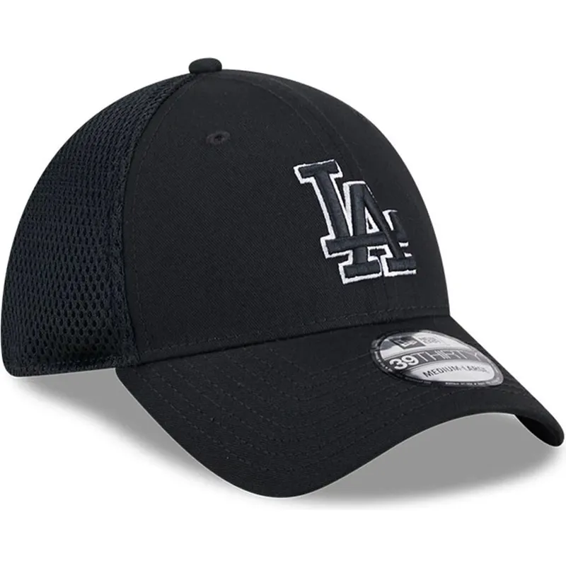 kapa-zaobljena-crna-prilagodena-39thirty-evergreen-neo-los-angeles-dodgers-mlb-new-era
