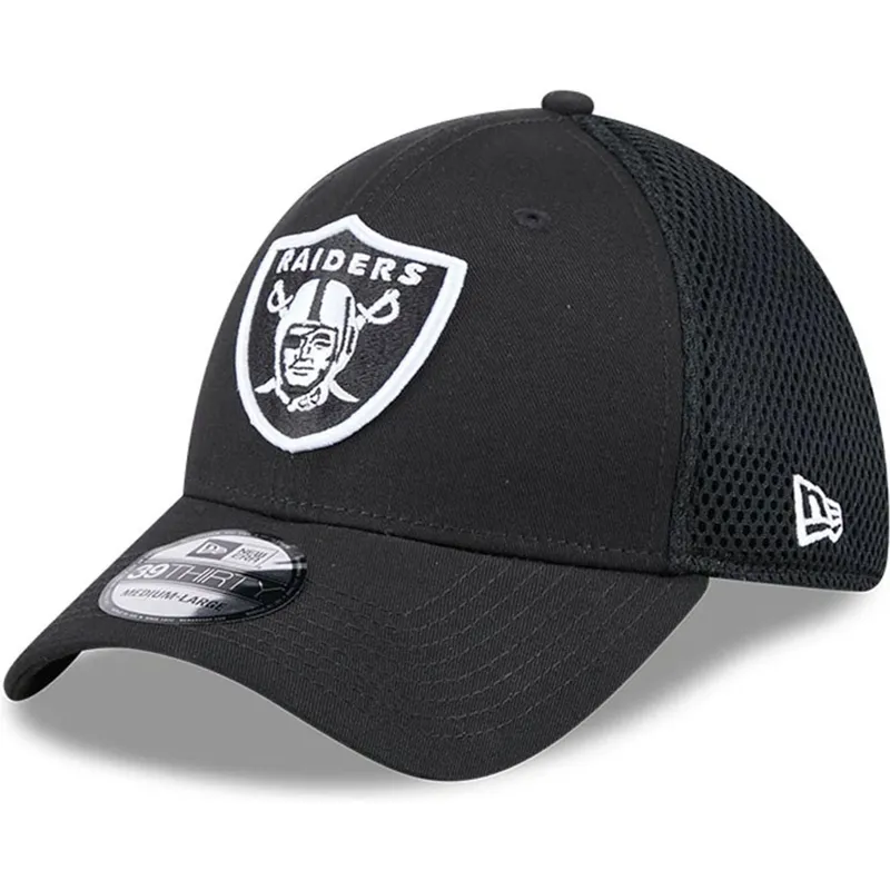 cap-zaobljena-black-ajustada-39thirty-evergreen-neo-las-vegas-raiders-nfl-new-era