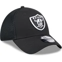 cap-zaobljena-black-ajustada-39thirty-evergreen-neo-las-vegas-raiders-nfl-new-era