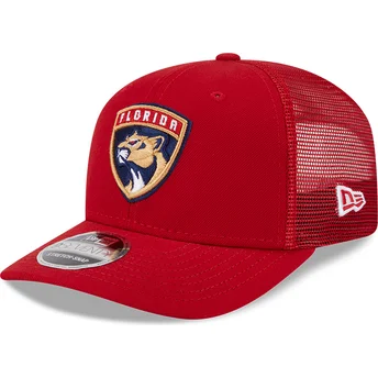 Kapa zaobljena crvena snapback 9SEVENTY Stretch Snap Evergreen Florida Panthers NHL New Era