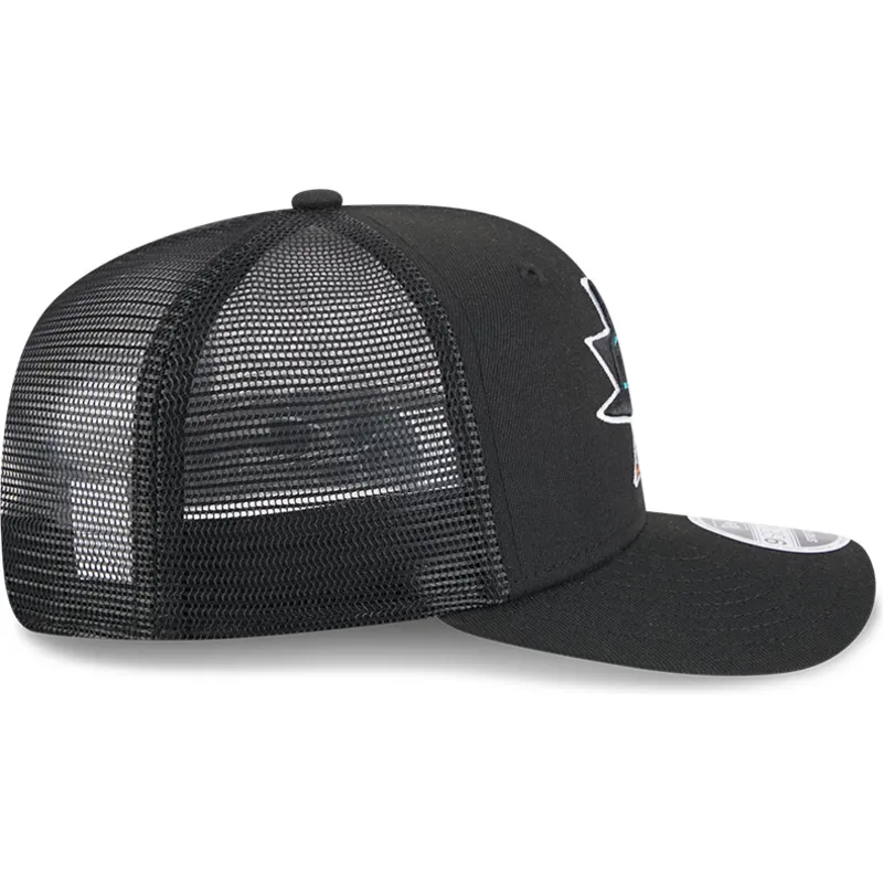 new-era-9seventy-stretch-snap-evergreen-san-jose-sharks-nhl-black-trucker-hat
