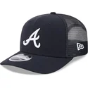 kapa-zaobljena-mornarsko-plava-snapback-9seventy-stretch-snap-evergreen-atlanta-braves-mlb-new-era