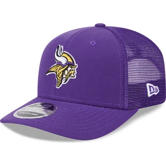Cap zaobljena violet snapback 9SEVENTY Stretch Snap Evergreen Minnesota Vikings NFL New Era