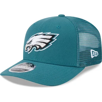 New Era 9SEVENTY Stretch Snap Evergreen Philadelphia Eagles NFL Green Trucker Hat