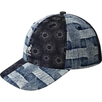 Kapa zaobljena plava podesiv Denim Mashup Blue Picnic Kangol