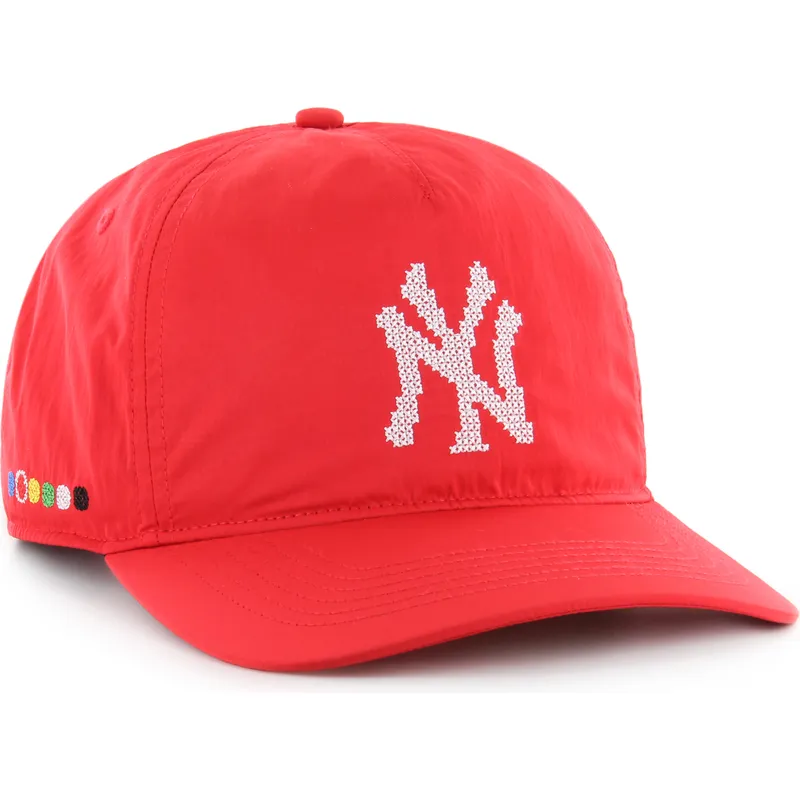kapa-zaobljena-crvena-snapback-hitch-lc-eight-bit-hero-new-york-yankees-mlb-47-brand