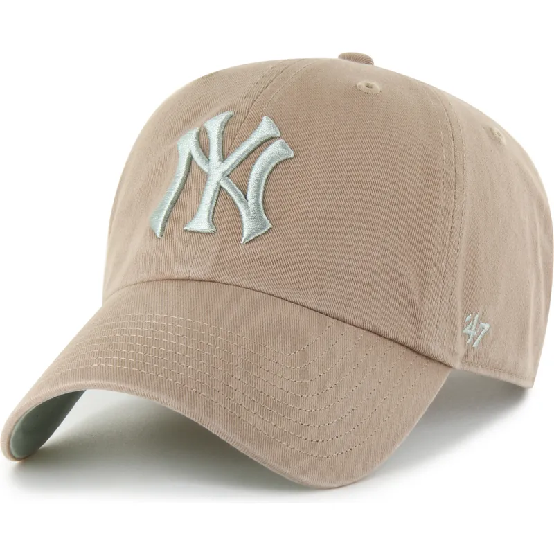 cap-zaobljena-brown-adjustable-strap-clean-up-ballpark-new-york-yankees-mlb-47-brand cap-zaobljena-brown-adjustable-strap-clean-up-ballpark-new-york-yankees-mlb-47-brand