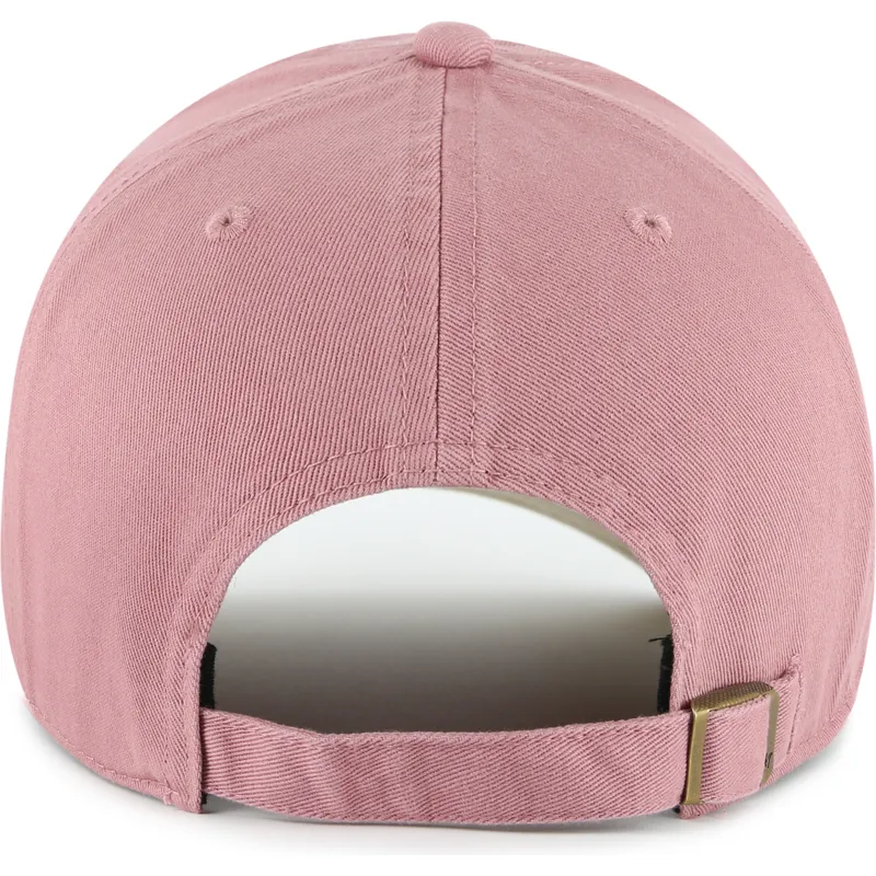 47-brand-curved-brim-clean-up-ballpark-new-york-yankees-mlb-pink-adjustable-cap
