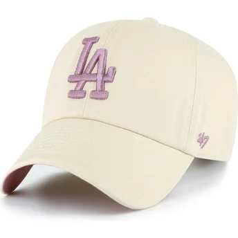 Cap zaobljena beige adjustable strap Clean Up Ballpark Los Angeles Dodgers MLB 47 Brand