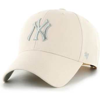 Cap zaobljena beige snapback MVP Ballpark New York Yankees MLB 47 Brand